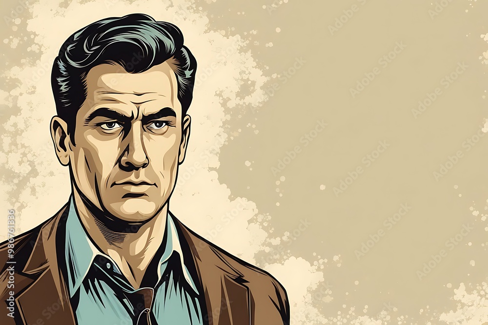 Fototapeta premium Serious Man Portrait.