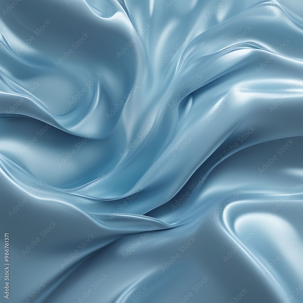 Obraz premium Abstract Blue Draped Fabric.