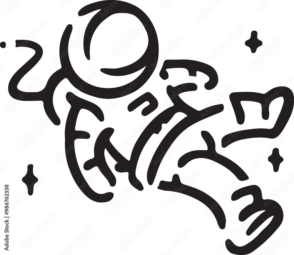 Astronaut Adobe illustrator