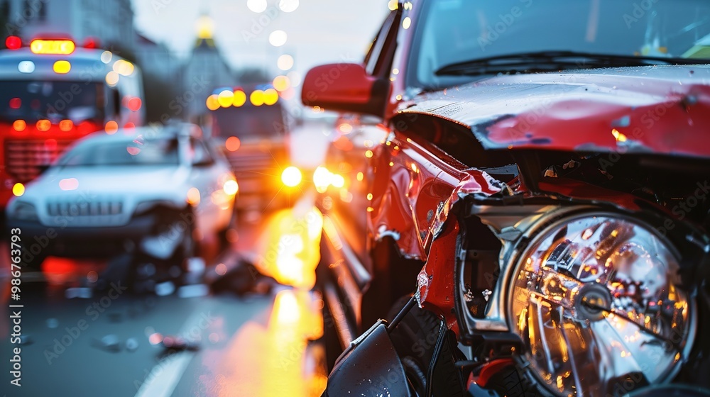 Blurred background scenes depicting dangerous situations such as car accidents, life-threatening, urgency to address emergency response and public safety.Emergency Rescue. Blurred background scenes depicting dangerous situations such as car accidents, life-threatening, urgency to address emergency response and public safety.Emergency Rescue.