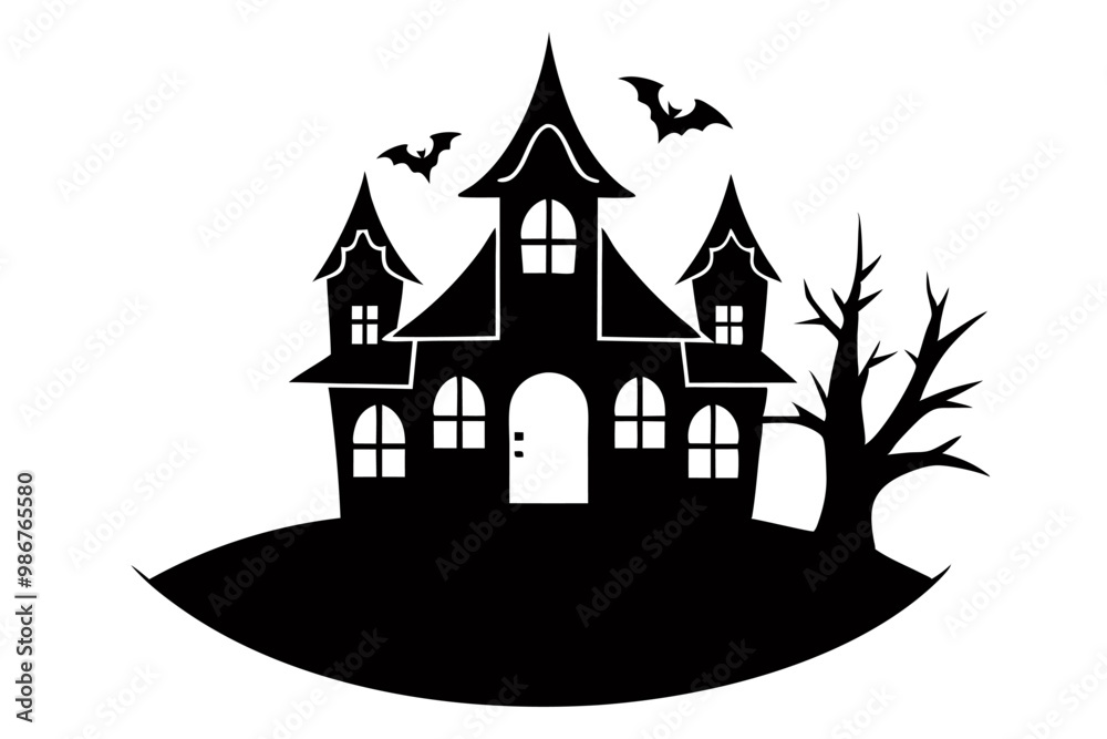 Creative Halloween Icon line art Vector Art Illustration Creative Halloween Icon line art Vector Art Illustration