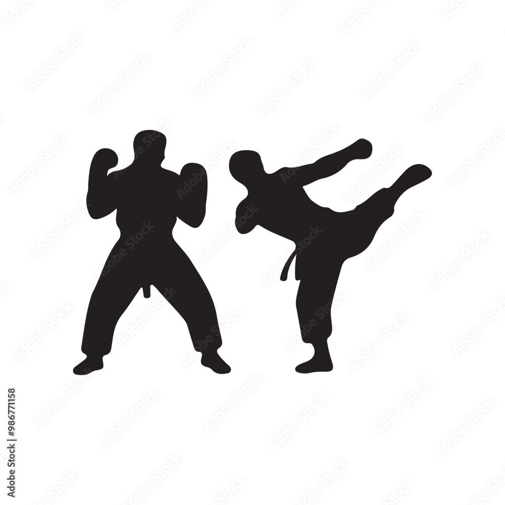 Creative Set Of Illustration Boxing Logo Design Creative Set Of Illustration Boxing Logo Design