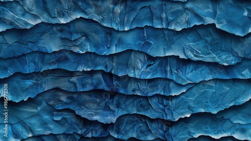 Wallpaper Mural Texture of layers in blue color Torontodigital.ca