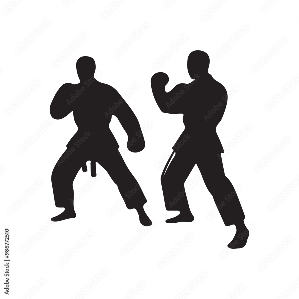 Creative Set Of Illustration Boxing Logo Design Creative Set Of Illustration Boxing Logo Design