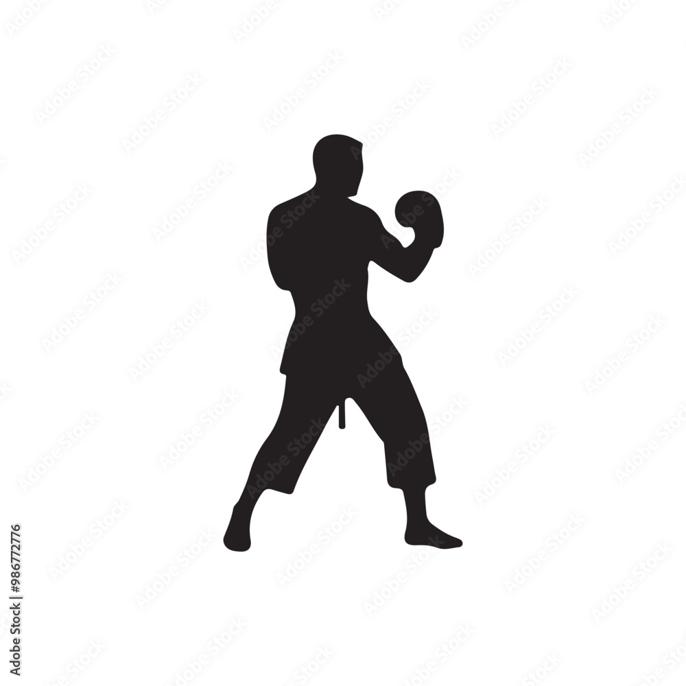 Creative Set Of Illustration Boxing Logo Design Creative Set Of Illustration Boxing Logo Design