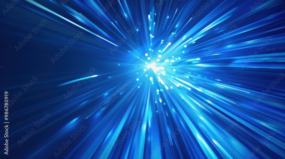 Vector Abstract, science, futuristic, energy technology concept. Digital image of light rays, stripes lines with blue light, speed and motion blur over dark blue background Vector Abstract, science, futuristic, energy technology concept. Digital image of light rays, stripes lines with blue light, speed and motion blur over dark blue background
