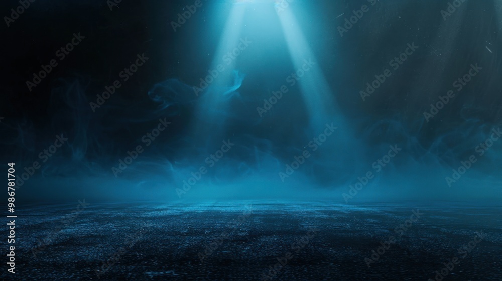 Mysterious Blue Light in a Smoky Atmosphere Mysterious Blue Light in a Smoky Atmosphere