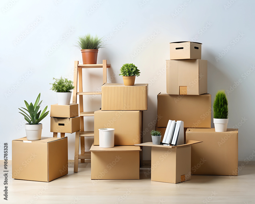 moving boxes in a house moving boxes in a house