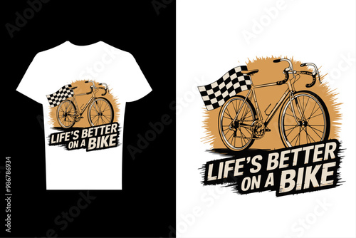 creative modern t-shirts design template for bike lovers