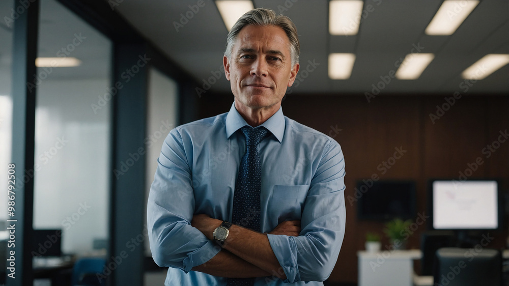 portrait of a businessman in office portrait of a businessman in office