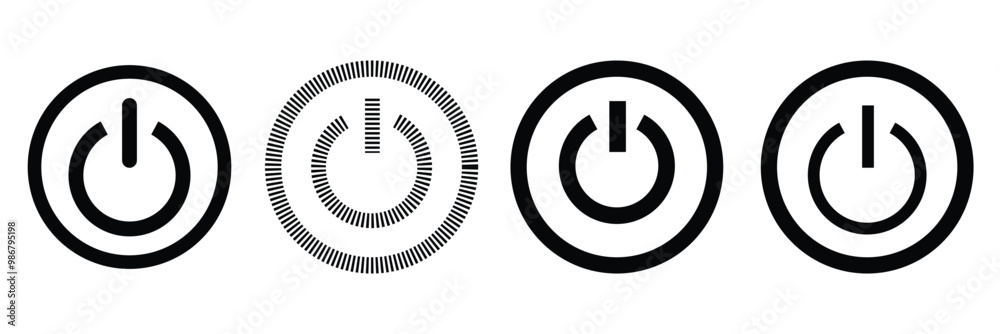 Power icon set. Power Switch Icon. Electric power. Power icon set. Power Switch Icon. Electric power.
