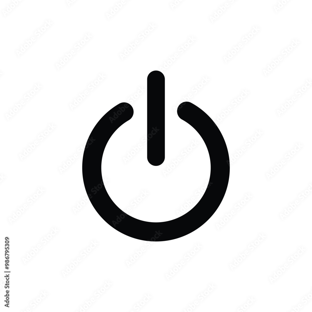 On off power button icon vector. Power on off or switch on off electric current sign symbol illustration, Power button icon power on off button Vector. On off power button icon vector. Power on off or switch on off electric current sign symbol illustration, Power button icon power on off button Vector.