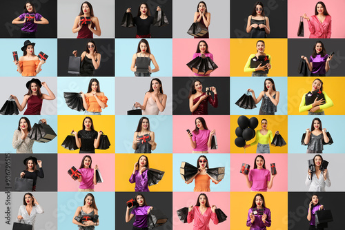 Big collage of beautiful yo...