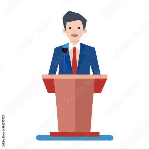 man-politician-stands-behind-podium-with-microphon