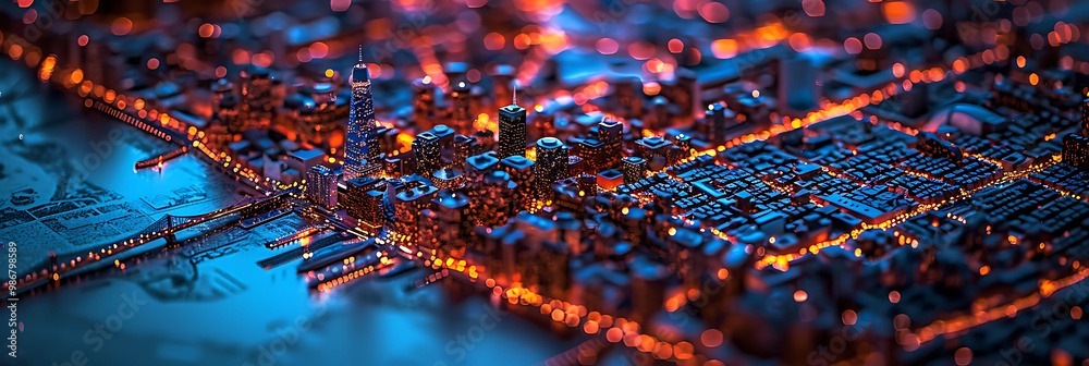 Predictive analytics urban development within urban planning where AI forecasts population growth infrastructure needs and environmental impacts guiding sustainable city planning
