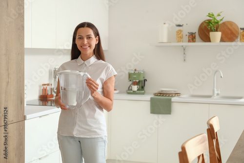Beautiful young woman with ...