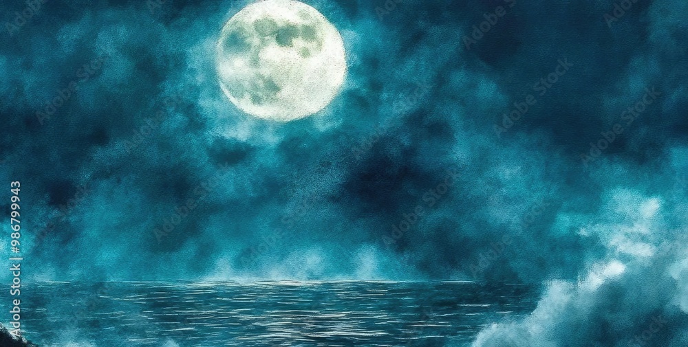 A mysterious pirate stands on a rocky shore under a full moon, gazing over turbulent waters, evoking adventure and intrigue. A mysterious pirate stands on a rocky shore under a full moon, gazing over turbulent waters, evoking adventure and intrigue.