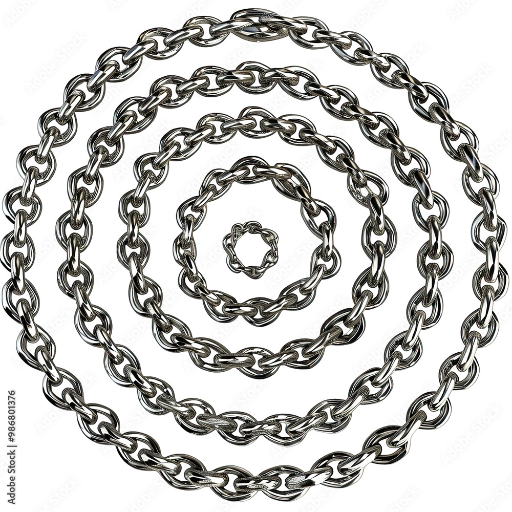 Obraz premium chain pattern on transparent background png