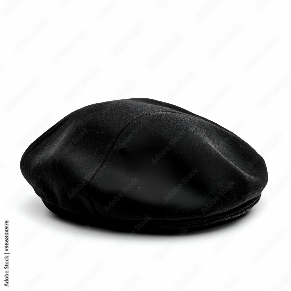 Black french cap beret