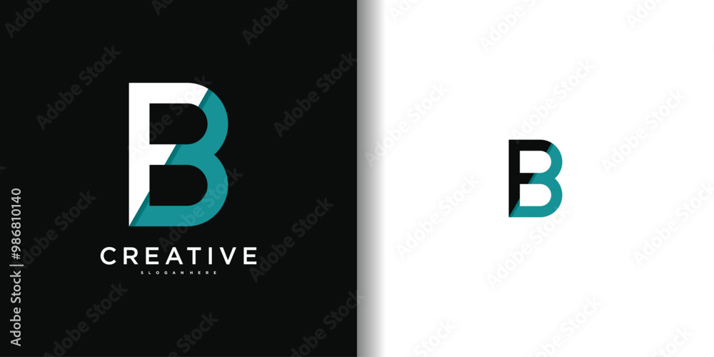 Abstract letter B logo design. Modern logo idea. Premium Vector Abstract letter B logo design. Modern logo idea. Premium Vector