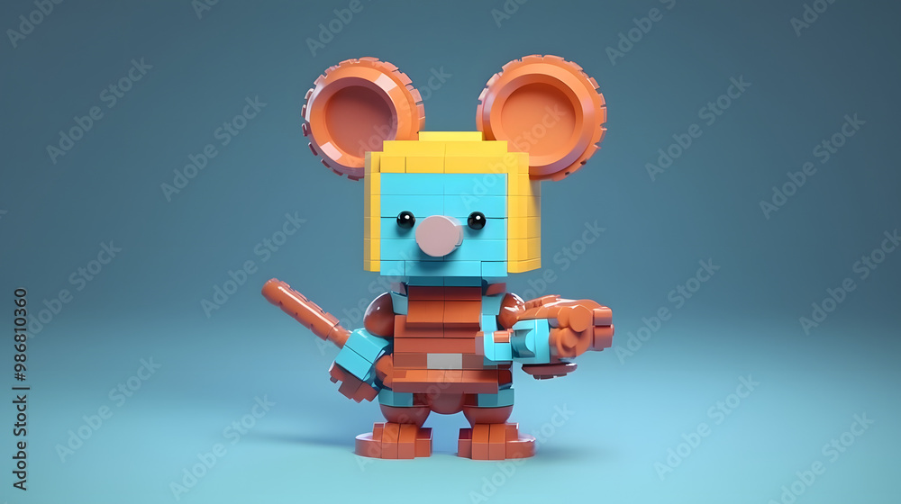 Fototapeta premium Mouse Toy 3d cartoon