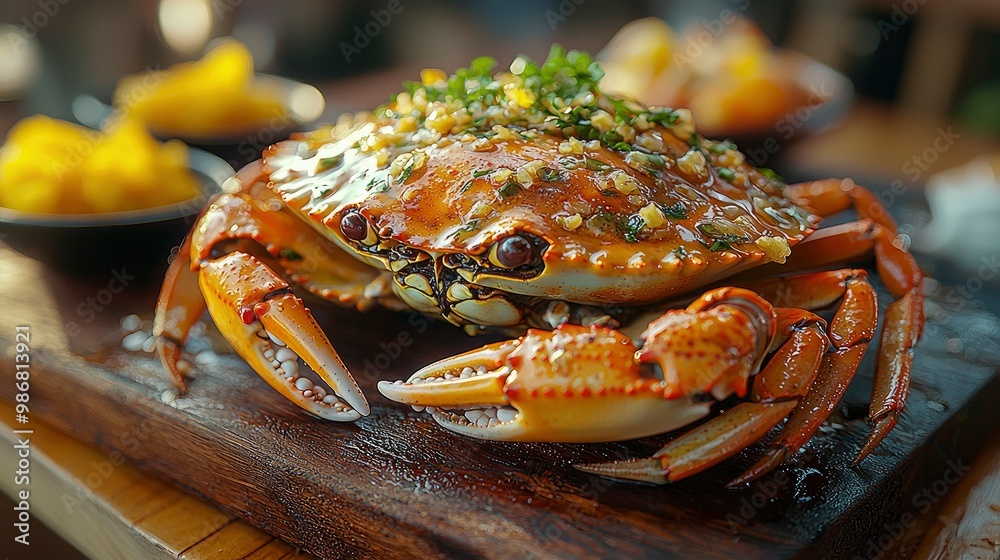 Steamed Crab with Lemon Butter Sauce and Herbs Steamed Crab with Lemon Butter Sauce and Herbs
