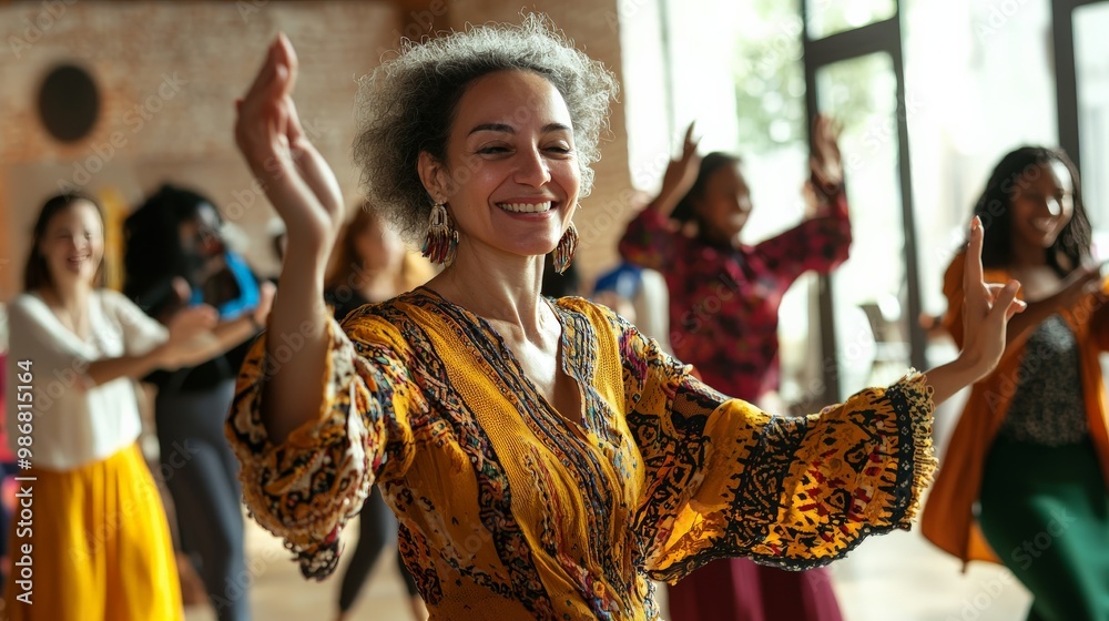 © Sasint - Young and old people of different cultural backgrounds participating in a community dance, celebrating unity and inclusion © Sasint - Young and old people of different cultural backgrounds participating in a community dance, celebrating unity and inclusion