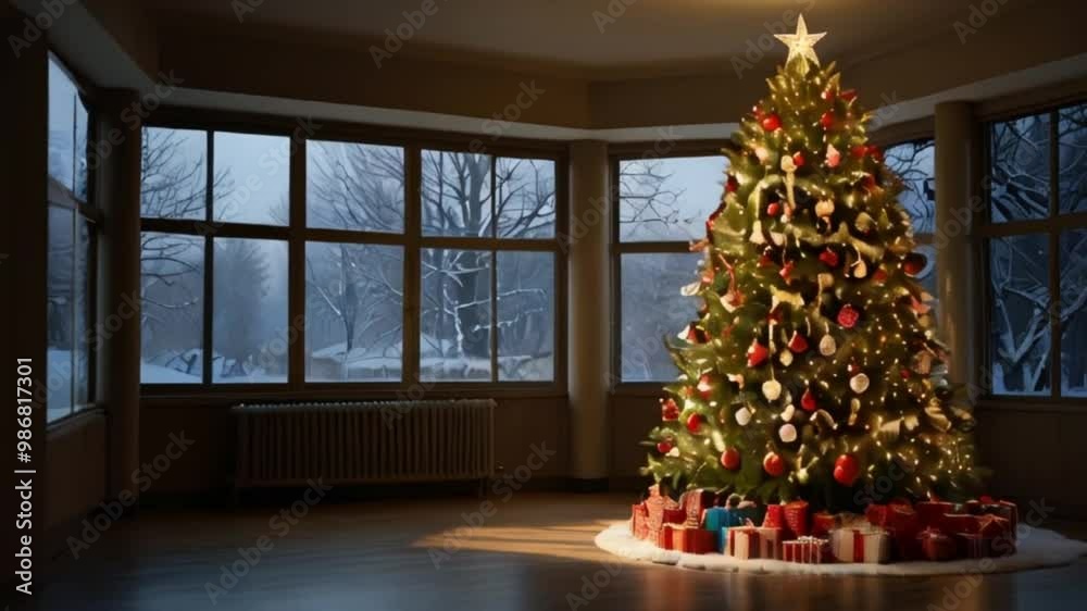 New Years tree video hw the Christmas tree is transformed to celebrate the transition from Christmas to the New Year New Years tree video hw the Christmas tree is transformed to celebrate the transition from Christmas to the New Year