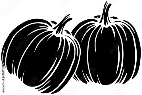 pumpkin illustration vegetable silhouette squash logo autumn icon harvest outline fall nature food halloween leaf natural leaves season fresh shape to vector graphic background