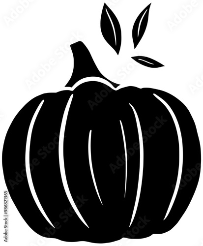 pumpkin illustration vegetable silhouette squash logo autumn icon harvest outline fall nature food halloween leaf natural leaves season fresh shape to vector graphic background