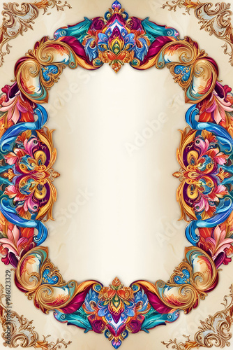 frame with flowers