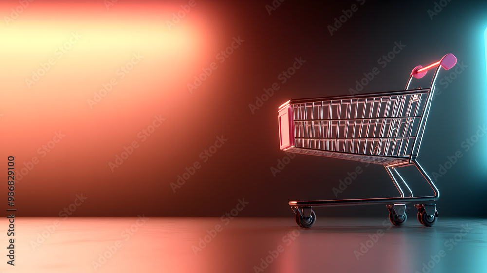3D illustration of a Black Friday banner with neon light 3D illustration of a Black Friday banner with neon light