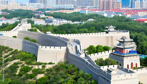 Great View of Beijing Huairou Huanghua City Wall photo