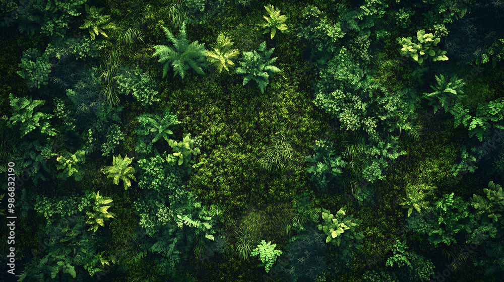 Top view green moss forest nature texture background Top view green moss forest nature texture background