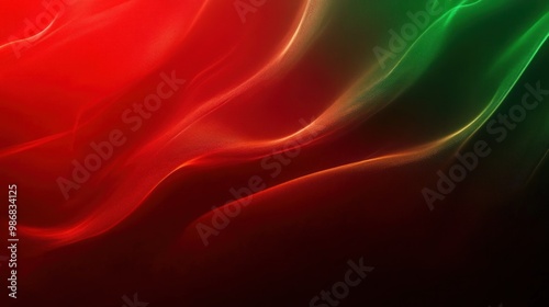 Abstract green red background