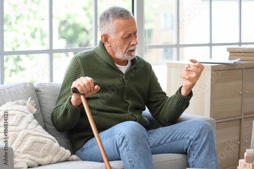 Senior man suffering from P...