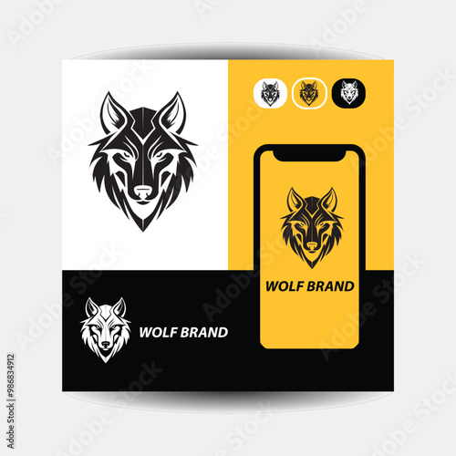 wolf head logo, wolf, mascot, predator, graphic, wildlife, emblem, tattoo, mammal, outline, label, insignia, hunter, badge, silhouette, strength, zoo, strong, company, courage, crest, cut out, elegant