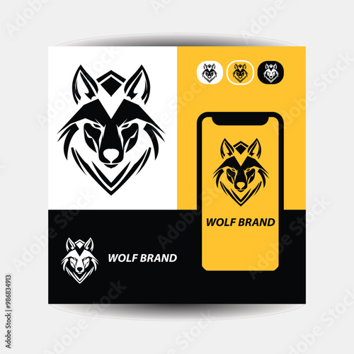 wolf head logo, wolf, mascot, predator, graphic, wildlife, emblem, tattoo, mammal, outline, label, insignia, hunter, badge, silhouette, strength, zoo, strong, company, courage, crest, cut out, elegant