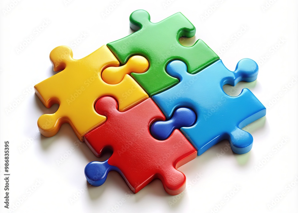 Together, diverse pieces form a vibrant picture, symbolizing unity and collaboration as they fit together to create a Together, diverse pieces form a vibrant picture, symbolizing unity and collaboration as they fit together to create a