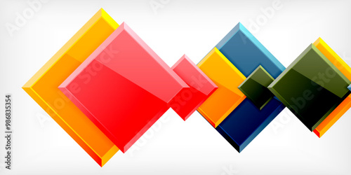 Colorful squares with reflections abstract background design. Vector Illustration For Wallpaper, Banner, Background, Card, Book Illustration, landing page Free Download Colorful squares with reflections abstract background design. Vector Illustration For Wallpaper, Banner, Background, Card, Book Illustration, landing page - GFXLoad