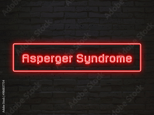 Asperger Syndrome のネオン文字