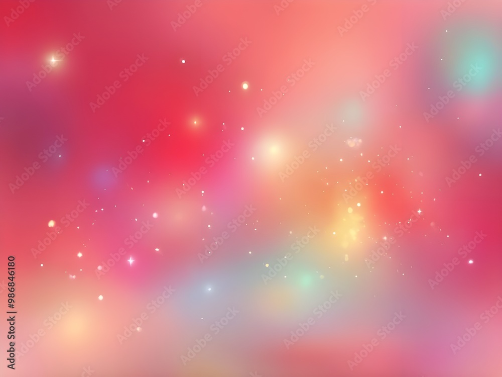 abstract pastel holographic illustration blur red background with defocused glitter bokeh abstract pastel holographic illustration blur red background with defocused glitter bokeh