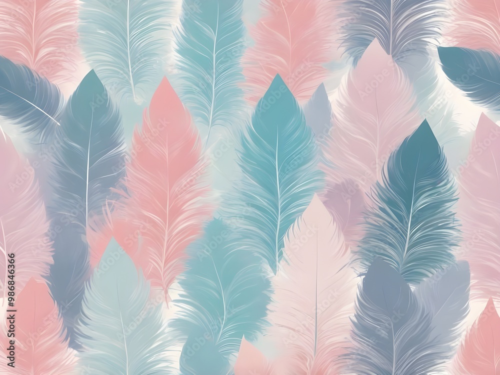 abstract pastel of the feather Christmas tree pattern background abstract pastel of the feather Christmas tree pattern background