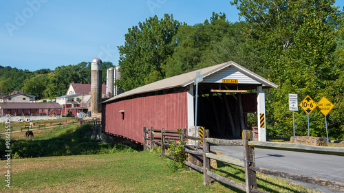 Jackson's Sawmill Covered Bridge in Lancaster County, Pennsylvania