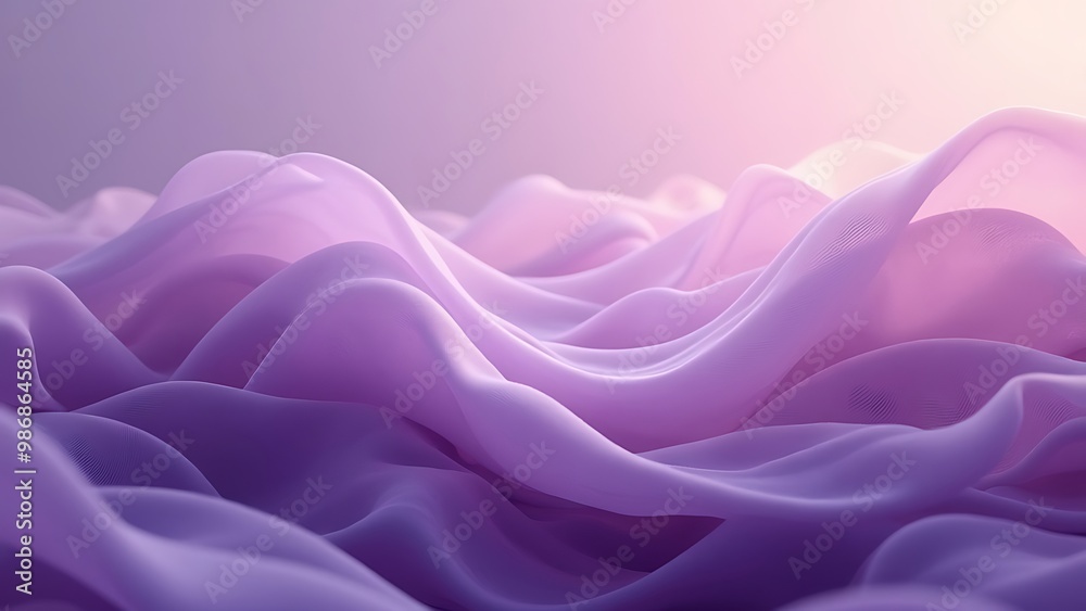Obraz premium Abstract purple wave flowing on background