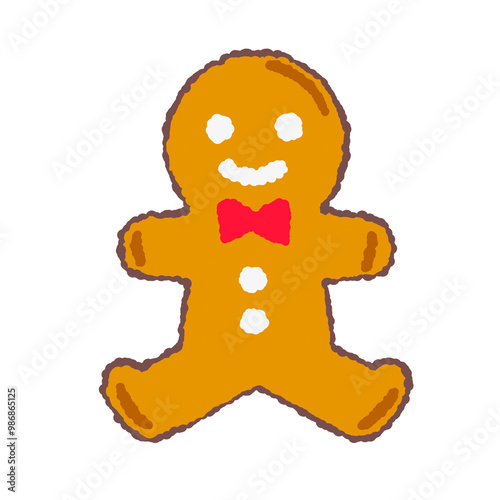 手描き クリスマス ジンジャークッキー