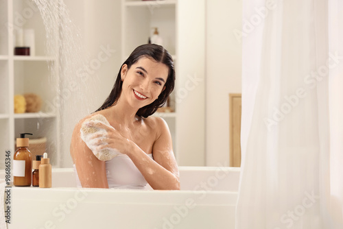 Beautiful young happy woman...