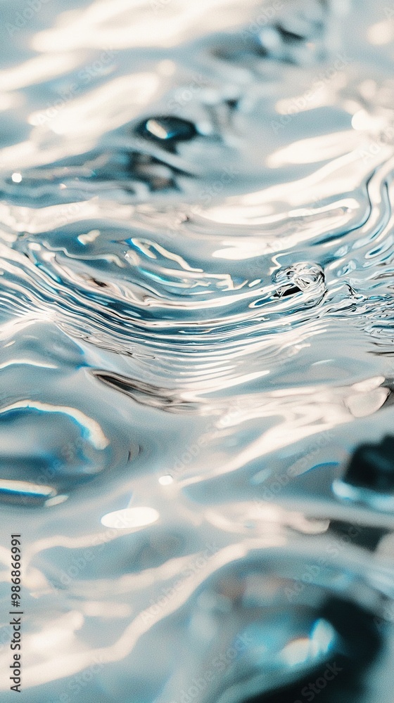 Abstract ripples in blue water, minimalist background for design. Abstract ripples in blue water, minimalist background for design.