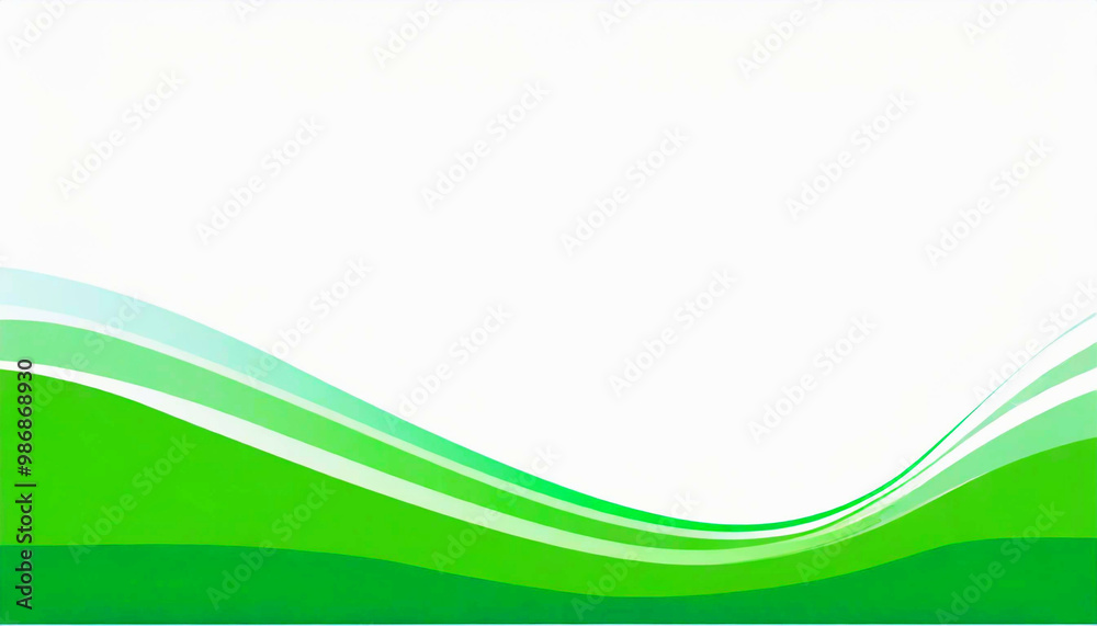 An illustration with green streamlined patterns on a white background. An illustration with green streamlined patterns on a white background.