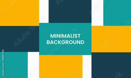 Abstract Colorful Blocks Background - Vector Illustration